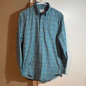Southern Tide Men’s Medium Classic Fit Long-Sleeve Plaid Shirt